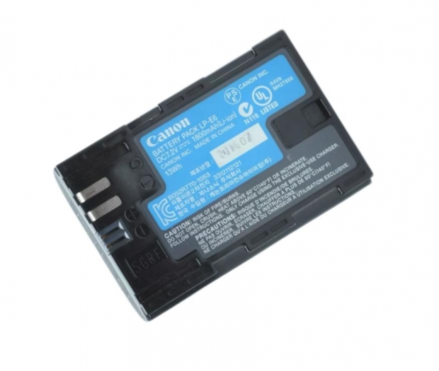 Original 1800mAh 13Wh Ersatz Canon LP-E6 Akku